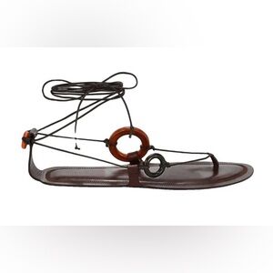 The Row Brown Ring Gladiator Sandal